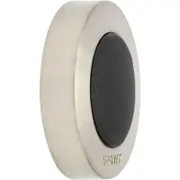 Wagner wanddeuraanslag SOG 5140, zamak spuitgegoten, Ø 40 mm, lengte 40 mm, schroef of lijm, roestvrij staal zilver/zwart