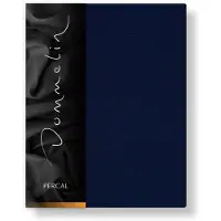 Dommelin Topper Hoeslaken 5-9 cm Navy (Percal 200TC)-160 x 220 cm