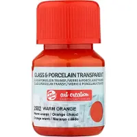 Art Creation Glass &amp; Porcelain Paint Transparent 30 ml Powerful Red (3023)