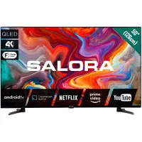 Salora 50QLEDTV - Ultra HD TV - 50" - Google Android 9.0 - Zwart