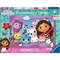 Ravensburger , Reuze vloerpuzzel van 125 stukjes Gabby's Poppenhuis, Veelkleurig