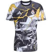 Adidas Tricot 'Real Madrid Avengers 25/26 Pre-Match' goudgeel / donkergrijs / zwart / wit