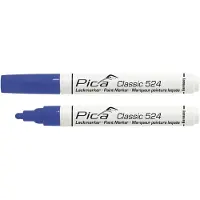 PICA 524/41 Lakmarker | 2-4mm | Ronde tip | Blauw | 10 stuks - PI52441