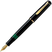 Pelikan vulpen, »Classic M 200, zwart, vergulde edelstalen veer, veerbreedte F«