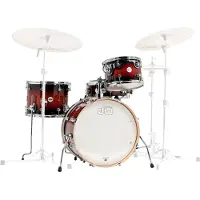 DW Drums Design Frequent Flyer 20 Shell Pack Gloss Tobacco Burst