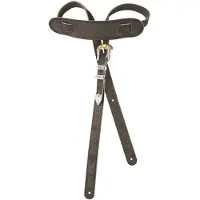 Gretsch Tooled Vintage Leather Guitar Strap Black