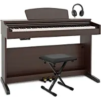 Gear4Music DP-10X Digital Piano by Bench Pack Rosewood