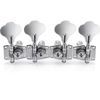 Gear4Music Guitarworks Bass Guitar Machine Head 2-a-side Chrome