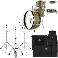 Dixon Drums Little Roomer Gig Pack w/Hardware & Bags Olive Green