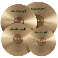 Masterwork Troy Traditional Cymbal Set vierdelige bekkenset, 14'' HH, 16'' C, 18'' C, 20'' R