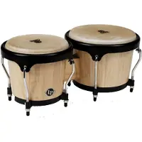 Latin Percussion LP Aspire Wood Bongos Natural