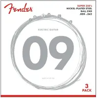 Fender 3 snarensets elektrische gitaar - F-250L-3 - nickel roundwound 09-42 light 3-pack