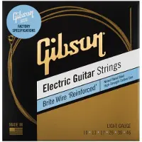 Gibson FACTORY SPEC STRINGS BRITE WIRE 'REINFORCED' ELECTRIC GUITAR LIGHT
