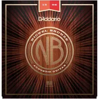Daddario Gitaar Snaren - Akoestische Snaren - Nickel Bronze - Voor 6 Snaren Gitaar - Natuurlijke, Heldere Toon - NB1356 - Medium, 13-56