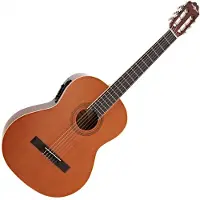 Gear4Music Deluxe Electro Classical Guitar by Natural