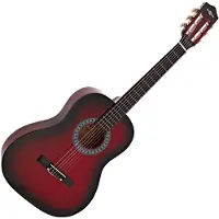 Gear4Music 3/4 Classical Guitar Redburst by