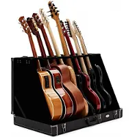 Gear4Music 8 Guitar Rack Case by Black