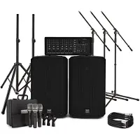 SubZero SZPA-612 250W 12" PA System with Microphones and Stands