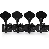 Gear4Music Guitarworks Bass Guitar Machine Head 4-in-line Black