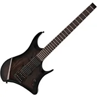 Gear4Music Harlem Headless Guitar by Trans Black