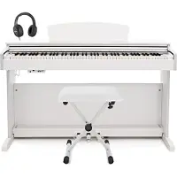 Gear4Music DP-10X Digital Piano by Bench Pack White