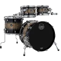 Mapex Saturn VI 22" 4pc Fast Rock Shell Pack Black Ink Burst