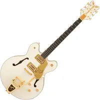 Gretsch Falcon Center Block LTD with String-Thru Bigsby and Gold Hardware EBO Vintage White