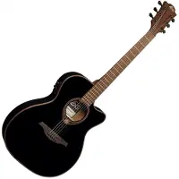 Lag Tramontane 118 Slim Auditorium Electro Acoustic Black Gloss