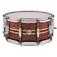 Gretsch drums S1-6514W-MI - SILVER SERIES 14" X 6.5" WALNUT/MAPLE INLAY