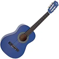 Gear4Music Junior 1/2 Classical Guitar by Dark Blue