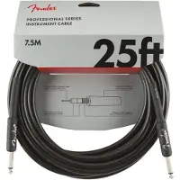 Fender Professional 7.5M/25ft Straight Instrument Cable Black