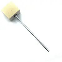 Danmar Bass Drum Pedal Beater White Felt/Square/Chrome Shaft