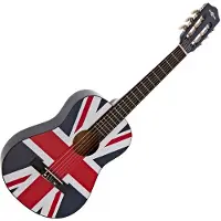 Gear4Music Junior 1/2 Classical Guitar by Union Jack