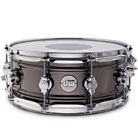 DW Drums DW Design Series 14 x 5.5 Black Nickel Over Brass Snare Drum