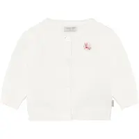 Noppies Gebreid vest donkerbeige / rosa / natuurwit / eierschaal