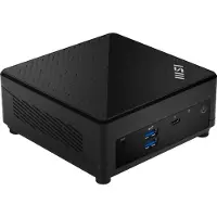 MSI Cubi 5 1M-498EU Intel Core 3 100U 8 GB DDR5-SDRAM 512 GB SSD Windows 11 Home Mini PC Zwart