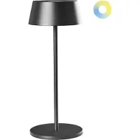 Beliani GUDER - Tafellamp - Zwart - IJzer