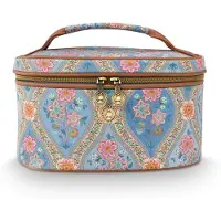 Pip studio Toilettas Bags Cleo Beauty Case Ornamento Blue 26 x 16 x 16 cm
