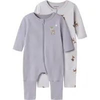 Name it BABY pyjama - s/lichtpaars (set van 2 paar) Multi Meisjes Katoen Ronde hals - maat 80
