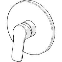 Hansa Basic - Inbouw douchekraan, chroom 80569003