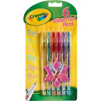 Crayola - 7747 - 6 stylos à encre gel scintillante