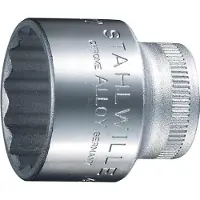 Stahlwille Dopsleutelbit | 3/8 inch 12-kant | sleutelwijdte 17 mm | lengte 31 mm | 1 stuk - 02010017 02010017