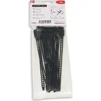 Hellermanntyton 115-07190 SOFTFIX-XS-TPU-BK-XW Kabelbinder 180 mm 7 mm Zwart Hersluitbaar, Zeer flexibel, Met terughaaloog 16 stuk(s)
