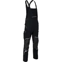Kübler BODYFORCE 31255302 Amerikaanse Overall HEREN Overall Werkkleding Zwart - Met Kniezak - Stretch - Cordura