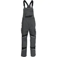 Kuebler KUBLER ACTIVIQ COTTON 34503421 Amerikaanse Overall HEREN Overall Werkkleding Antraciet Zwart - Krasvrij - Industriewas