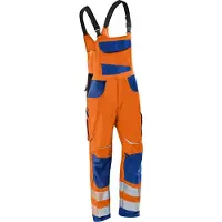 Kübler REFLECTIQ 32078340 Hi Vis Reflecterend Amerikaanse Overall HEREN Overall Werkkleding Oranje Blauw - Met Kniezak
