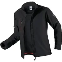 Bp Mannen, Buitenjas, BP 1868-572-32-XL Herren-Softshell-Jacke, Stehkragen, Frontreißverschluss, 300,00 g/m² 100% Polye... (XL), Zwart, XL