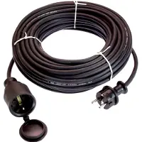 As Schwabe 60310 Stroom Verlengkabel Zwart 10.00 m H05RR-F 3G 1,5 mm²