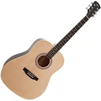 Gear4Music Dreadnought Acoustic Guitar by Natural