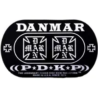 Danmar 210DKIC - BD POWER DISK KICK PAD DOUBLE- IRON CROSS